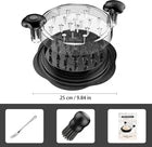 Black Chicken Shredder Tool Twist Meat Grinder Clear Lid BPA Free Kitchen Gadget