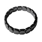 Men’s Beaded Bracelet – Stylish Vintage-Style Stretch Wristband with Mixed Dark & Natural-Tone Beads