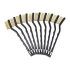 10-Piece Brass Wire Cleaning Brush Set – Heavy-Duty Detail & Surface Cleaning Brushes with Ergonomic Angled Handles