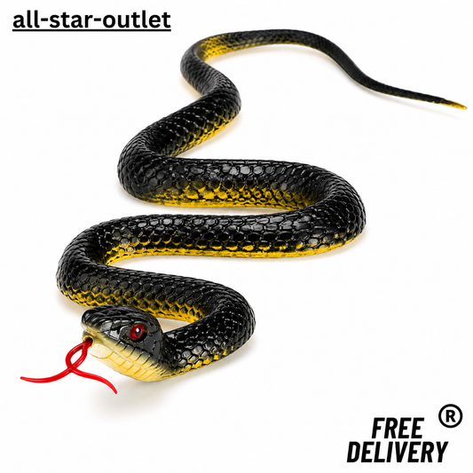 Share Fake Rubber Snake Toy, 45Cm Realistic Prank Trick Toy with Tongue Stick Out, Per
