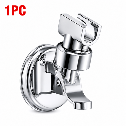 Adjustable Handheld Shower Head Holder – Wall-Mounted Chrome Shower Bracket with Rotating Angle Design