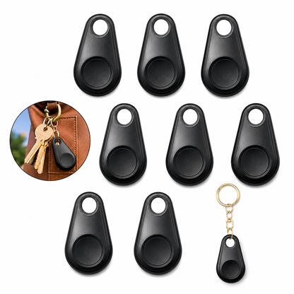 Black Teardrop Keychain Blanks – Stylish Key Ring Tags for Car Keys, Bags, Gifts & Custom DIY