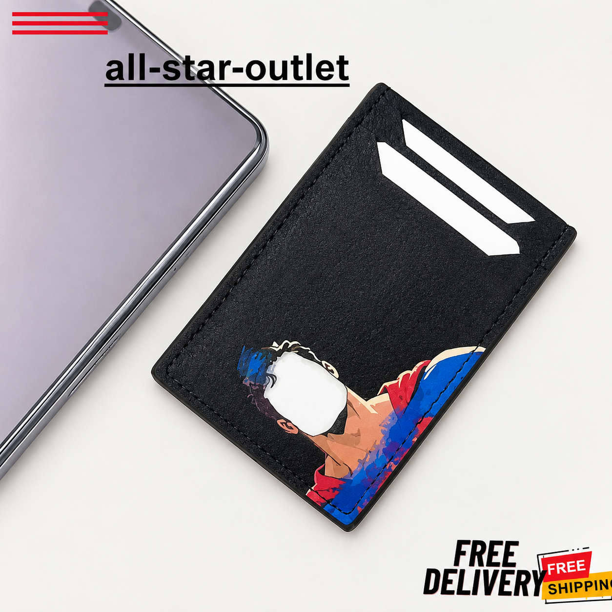 Superman Card Holder Wallet • Slim PU Leather ID Credit Card Case • Hero Design