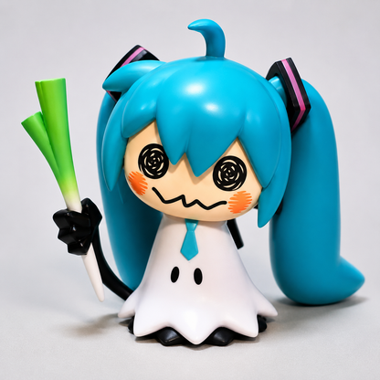 Cute Anime Character Figurine Doll – Blue Hair Fantasy Girl Collectible Figure with Decorative Accessory