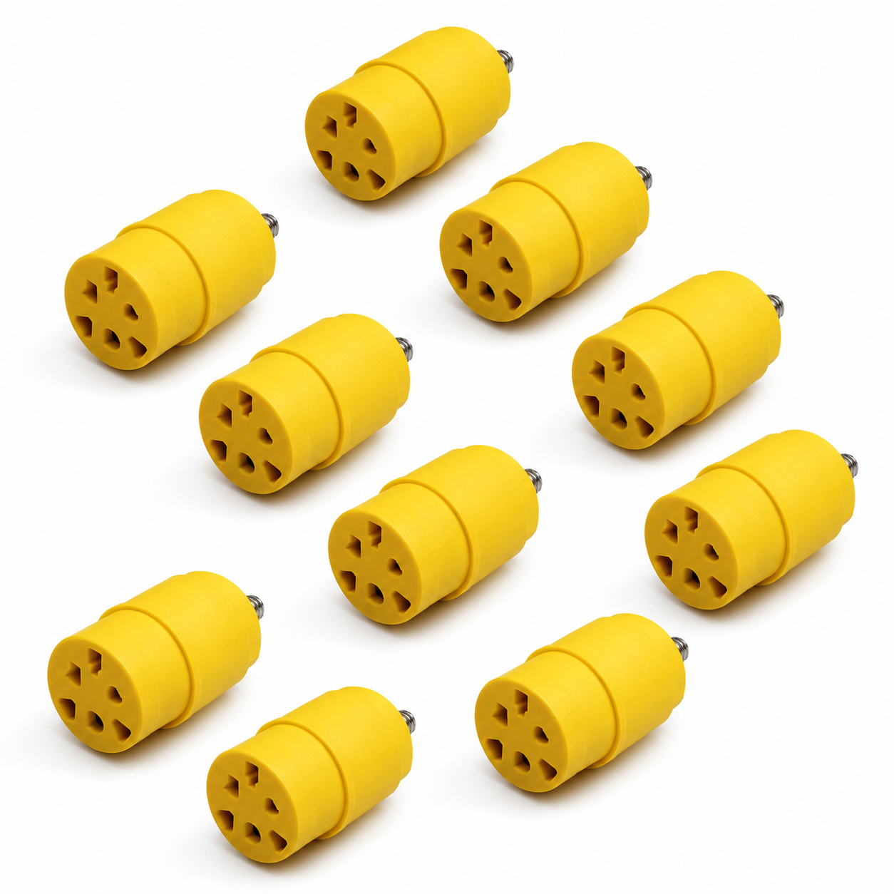 10Pcs Yellow Car Trim Clips – Automotive Plastic Screw Grommet Fasteners for Body Panels, Mouldings & Interior Trim