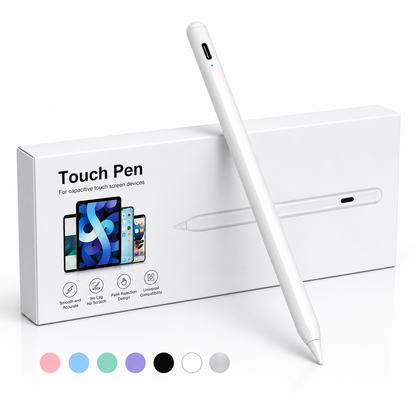 Universal Capacitive Touch Screen Stylus Pen – Precision Touch Pen for iPad, Tablets, Smartphones, E-Readers & Compatible Devices