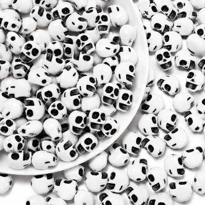 Cute Panda Face Craft Beads – Black & White Animal Beads for DIY Bracelets, Necklaces, Jewelry Making & Creative Crafts