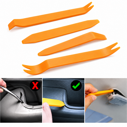Car Trim Removal Pry Tool Set – Non-Scratch Automotive Interior Panel, Dashboard & Door Clip Removal Tools