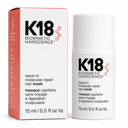 K18 Biomimetic Hairscience Leave-In Molecular Repair Hair Mask 0.5oz/15ml