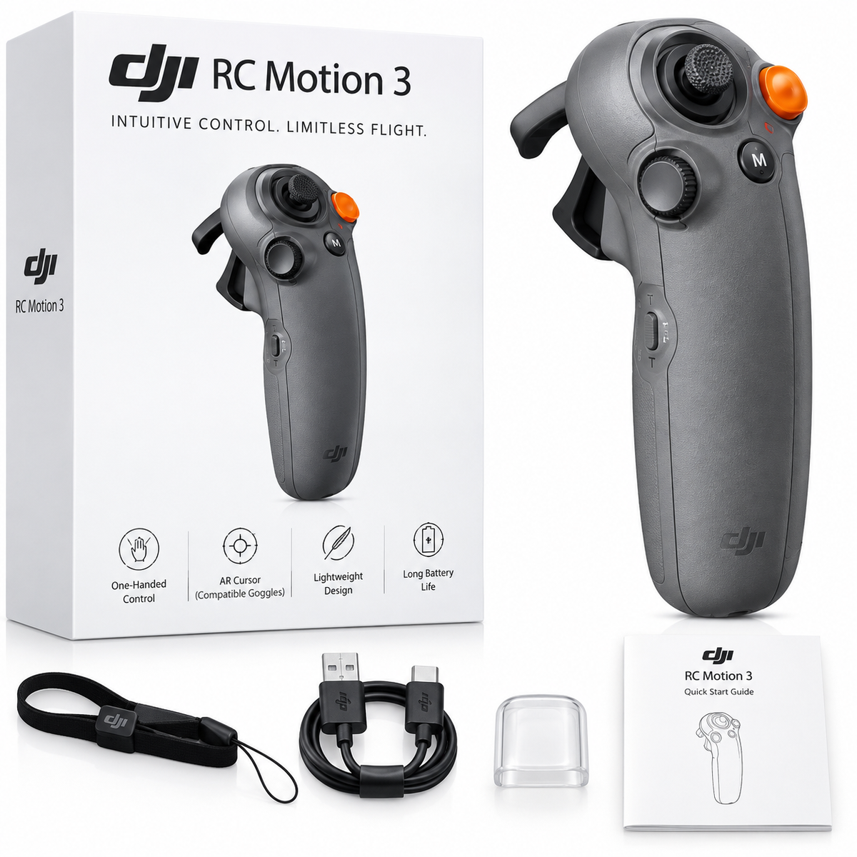 DJI RC Motion 3 – Advanced Motion Controller for Compatible DJI Drones