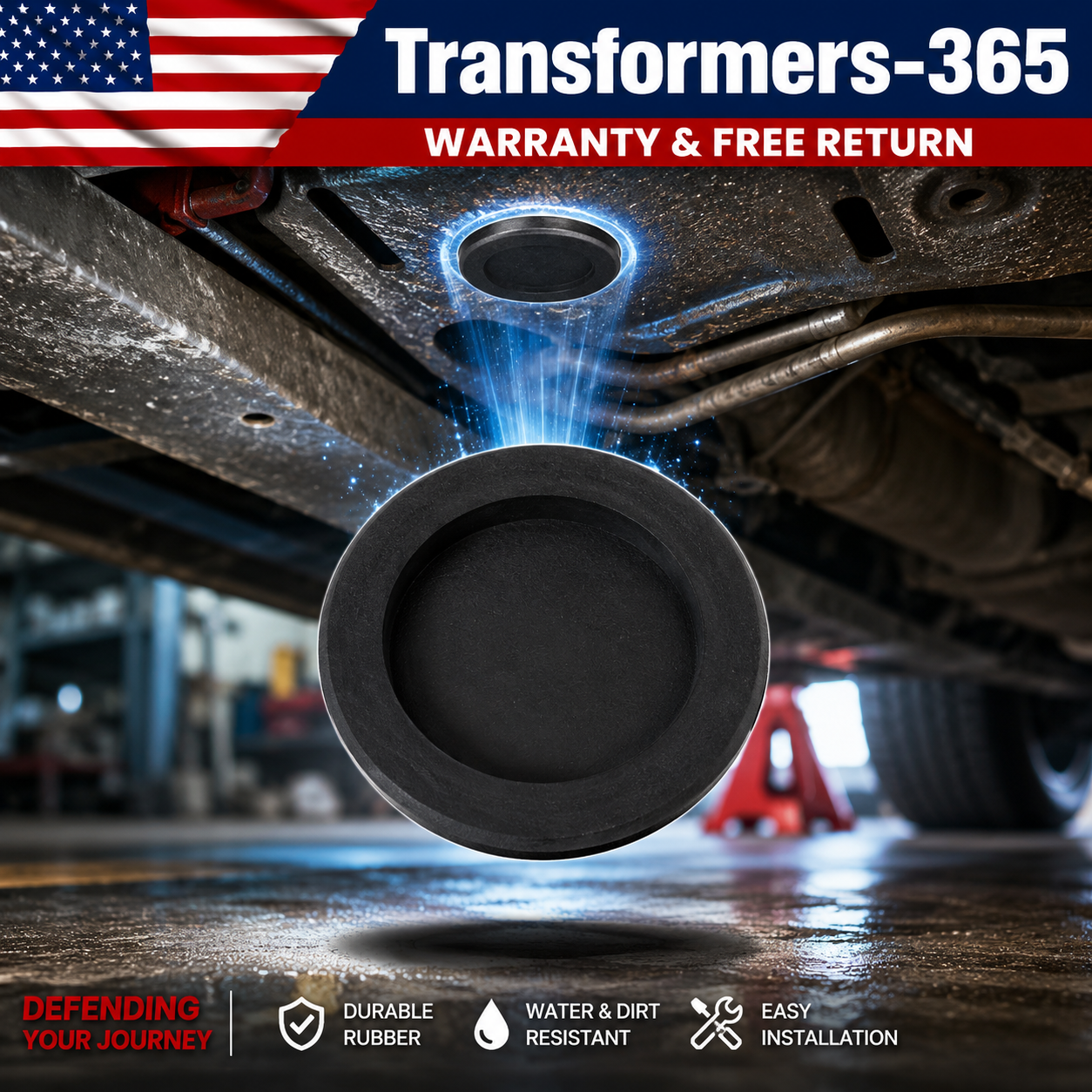 FOR Ford F-150 Torque Converter Access Plug-Removable Rubber Grommet E9TZ7N171A