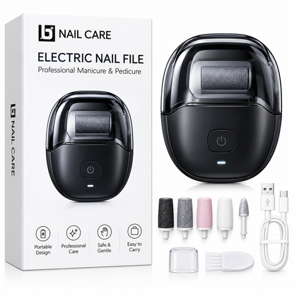 Portable Electric Nail File – Rechargeable Manicure & Pedicure Nail Drill