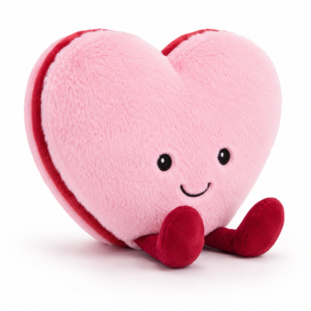 Cute Heart-Shaped Plush Toy – Soft Pink Heart Stuffed Animal Pillow, Kawaii Valentine’s Day Gift & Decorative Toy