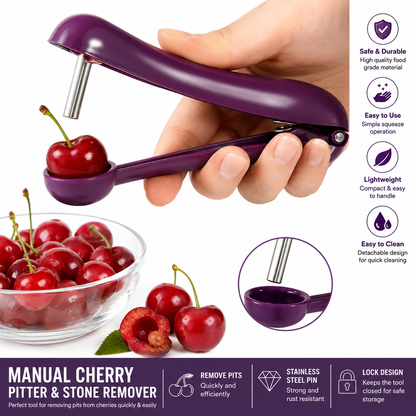 Cherry Pit Remover Olive Pitter Seed Corer Tool Kitchen Fruit Gadget