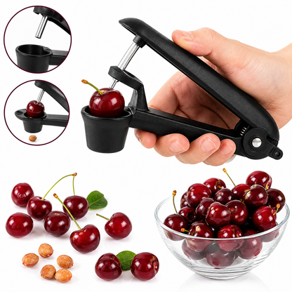 Cherry Pitter & Stone Remover – Manual Handheld Cherry Seed Extractor