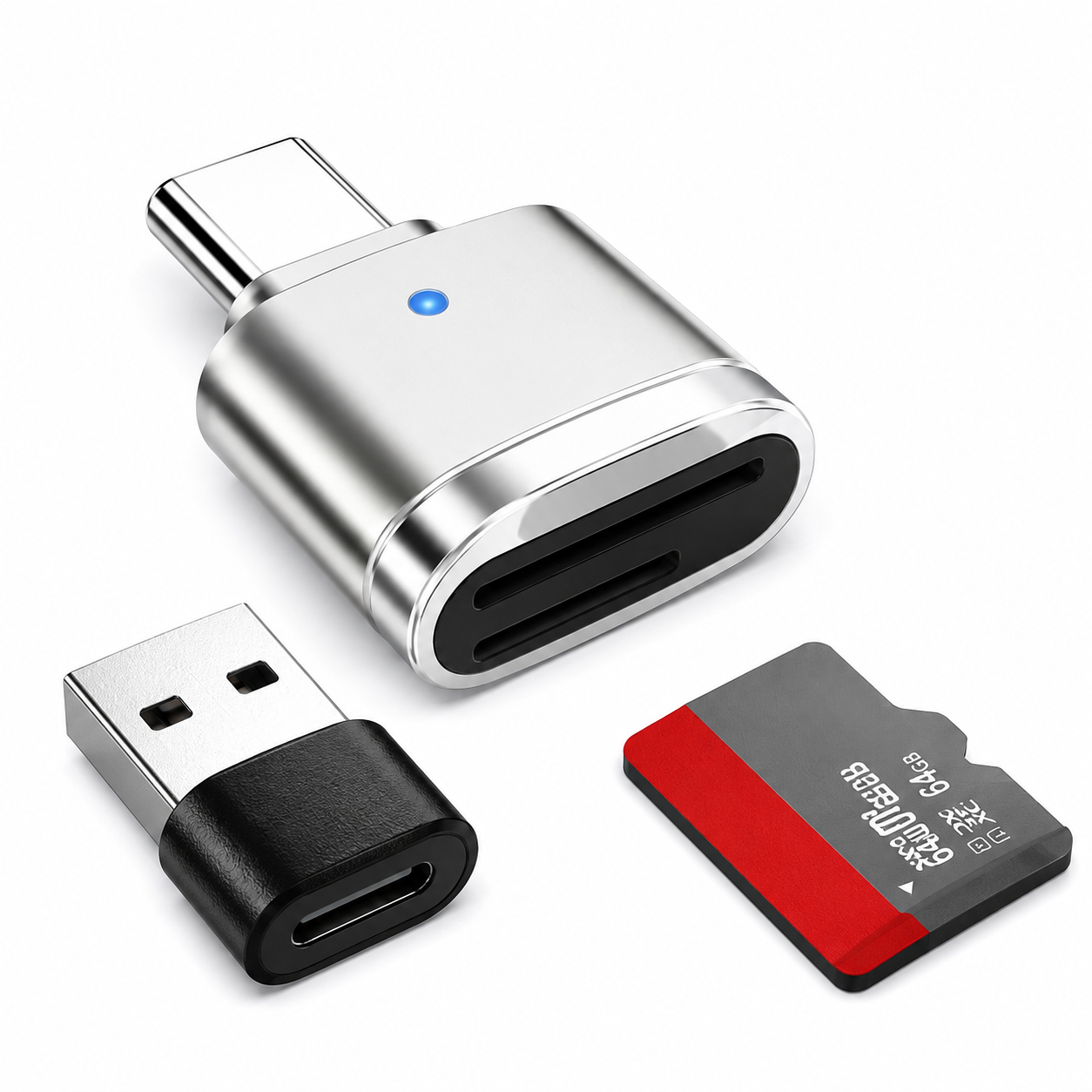 Type C To Micro SD TF Card Reader OTG USB Adapter Converter For Samsung Phone