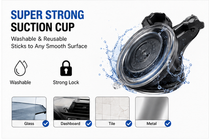 3-in-1 Car Phone Mount 360° Rotating Dashboard Windshield Air Vent Holder