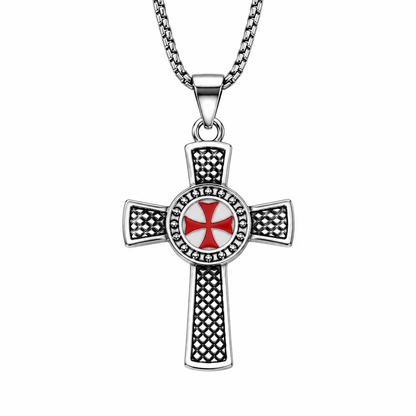 Cross Pendant Necklace – Vintage Christian Cross Necklace with Detailed Design, Religious Jewelry for Men & Women