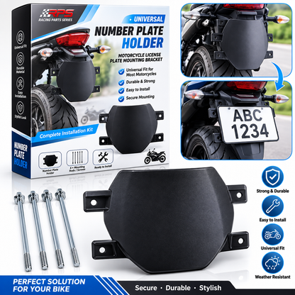 ODI Black Number Plate With Zip Ties For Downhill MTB's EBikes Surrons
