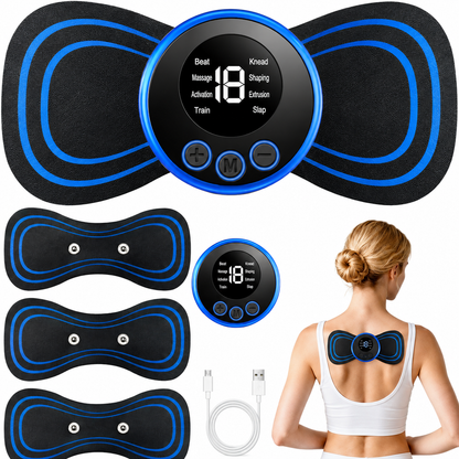 TENS Machine Pain Relief EMS Muscle Stimulator 8 Modes 19 Intensity Neck BACK UP