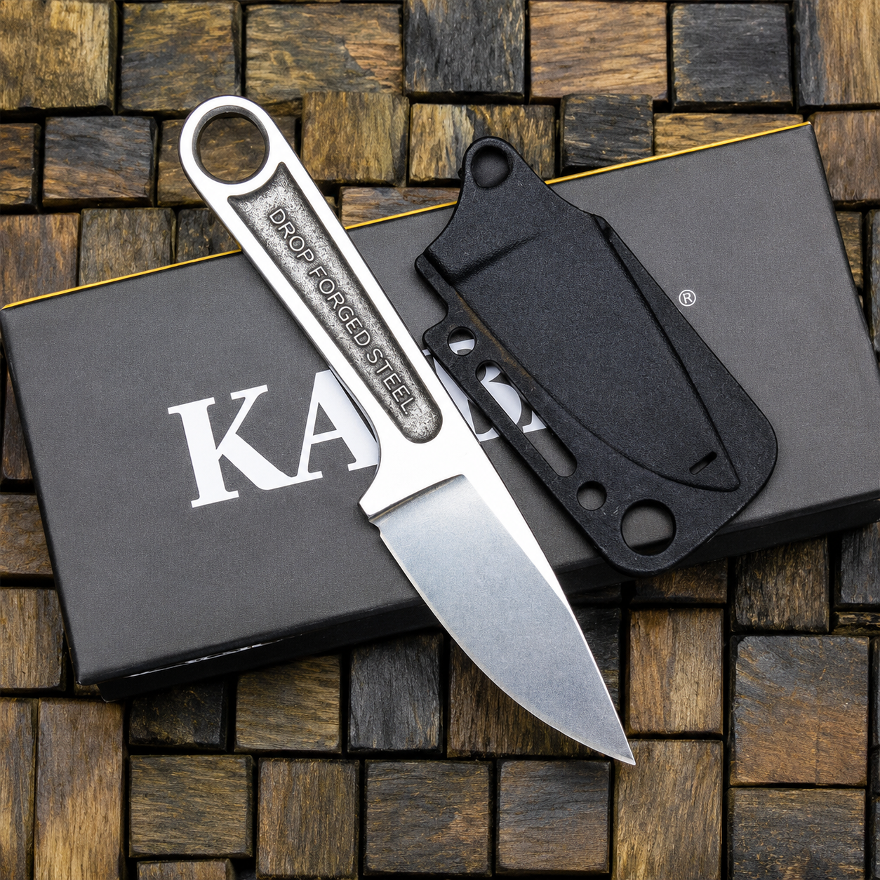 Ka-Bar Wrench Fixed Knife 3" Blade 425 Carbon Steel One Piece free shipping.