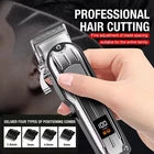 Professional Hair Clipper – Rechargeable Electric Hair Cutting Machine with Guide Combs