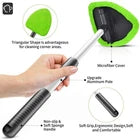 Long Handle Reusable Silicone Cleaning Brush with 3 Replacement Heads & Spray Bottle