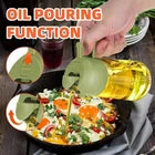 Large Capacity Cooking Oil Sprayer & Dispenser Bottle – Refillable Manual Oil Mister with Ergonomic Handle for Cooking, Grilling, Baking & Salad