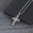 Cross Pendant Necklace – Vintage Christian Cross Necklace with Detailed Design, Religious Jewelry for Men & Women