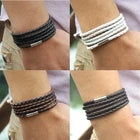 Elegant Multi-Strand White Bracelet – Stylish Layered Wrist Cuff for Women, Casual Wear & Everyday Fashion