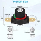 Battery Disconnect Switch Marine Battery Power Cut-Off Switch Isolator 12V-48V