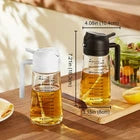 2-in-1 Cooking Oil Sprayer & Dispenser Bottle – Refillable Manual Oil Mister with Handle for Cooking, Grilling, Baking & Salad