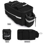 Bicycle Rear Rack Bag – Waterproof Bike Trunk Storage Bag with Reflective Strips