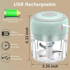 Mini Electric Food Chopper – Portable USB Rechargeable Garlic, Vegetable & Spice Grinder