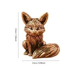 1PCS Brass Fox Animal Statue Small Sculpture Tabletop Figurine Home Decor Gifts