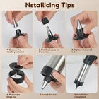Manual Cookie & Biscuit Decorating Press Gun – Handheld Pastry Extruder with Interchangeable Nozzles & Decorative Disc Attachments for Cookies, Biscuits and Pastries