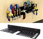 Tool Rail Rack Holder Screwdriver Organizer Wall Mount Hanger Shelf for Garage
