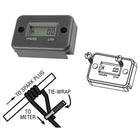 Digital Motorcycle & Scooter Hour Meter with Waterproof Remote Sensor – Compact LCD Engine Working Time Gauge with Wiring & Mounting Screws
