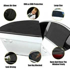 4Pcs Car Window Sun Shade Mesh Cover Privacy Mosquito Bug Net Universal Fit