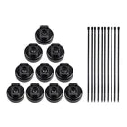 Universal Automotive Trim Removal Tool & Fastener Clip Set – Car Door Panel Pry Tools with Replacement Retainer Clips