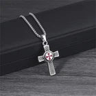 Cross Pendant Necklace – Vintage Christian Cross Necklace with Detailed Design, Religious Jewelry for Men & Women