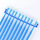 10-Piece Blue Plastic Long Handle Cleaning Brush Set – Slim Detail Brushes with Loop Hanging Handles for Precision Cleaning