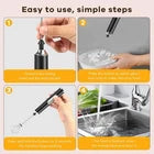 Electric Milk Frother Handheld Coffee Whisk with Stand – Battery Powered Drink Mixer