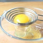 Long Handle Egg Separator – Stainless Steel Egg Yolk & White Strainer for Baking and Cooking