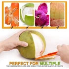 Citrus Peeler Tools Plastic Fruit Slicer Cutter Kitchen Gadgets 2 Pack New