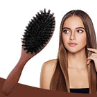 Professional Paddle Hair Brush for Women & Men – Detangling Hairbrush with Soft Bristles, Ergonomic Wooden Handle for Smooth, Shiny & Easy Hair Styling