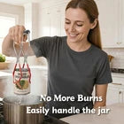 YCNNU Canning Supplies Jar Lifter Tongs for Home Kitchen Large, Red