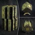 Decorative Metal Incense Burner & Aroma Holder – Intricate Floral Cutout Cube Design with Elegant Stand for Home Décor