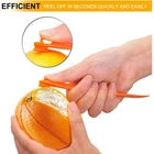 Citrus Peeler Tools Plastic Fruit Slicer Cutter Kitchen Gadgets 2 Pack New