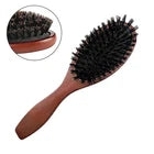 Professional Paddle Hair Brush for Women & Men – Detangling Hairbrush with Soft Bristles, Ergonomic Wooden Handle for Smooth, Shiny & Easy Hair Styling